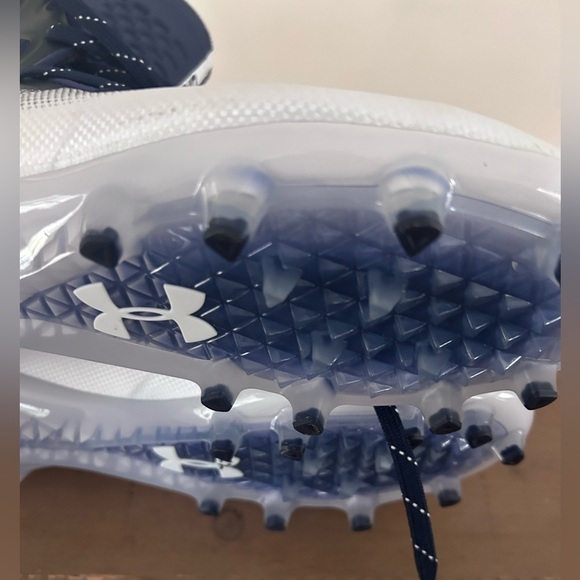 Under Armour Highlight MC Dark Navy Football Cleats - Size 9 NEW - Picture 9 of 9
